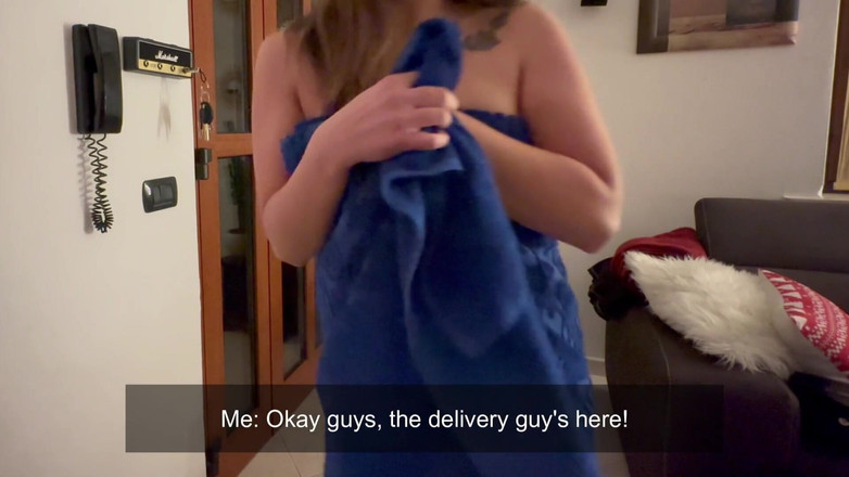 SweetJaneOfficial: ピザ配達員との裸のいたずら