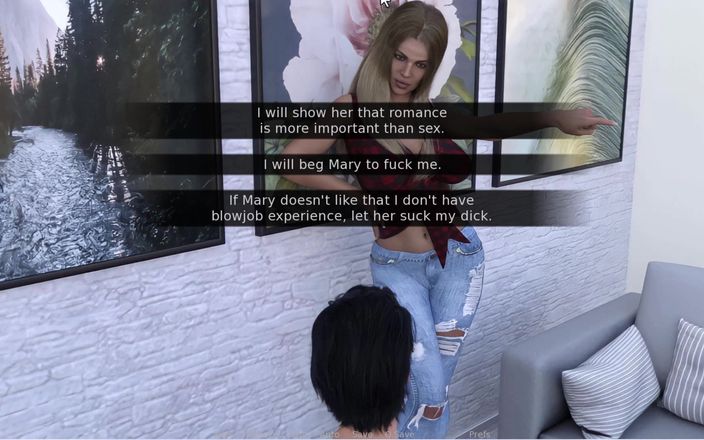 Snip Gameplay: 福塔约会模拟 1 会见玛丽并被性交。