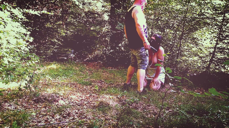 Toilet Mommy: Milf slut training in forest