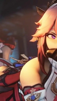 Yae Miko Worship's a Big Hilichurl Cock and Kisses It Passionately Genshin Impact 60 Fps HD