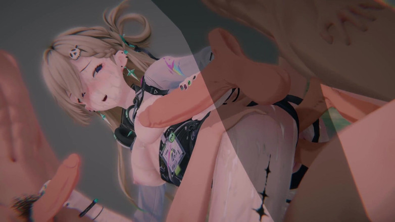 Tomu aisuman: Lynae's Academy Scandal: Vaqueira amarrada, dp sanduíche, punheta e grávida