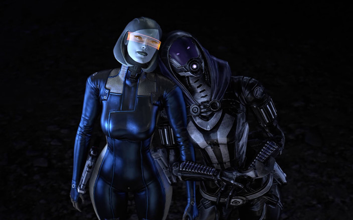 Futanari 3D: Space girls ava &amp; tali - regola dell'animazione 3d futa34