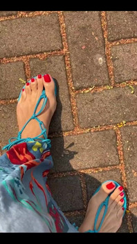 New Pedicure. Red