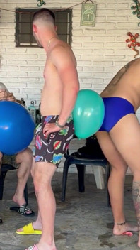 Heet spelen met ballonnen
