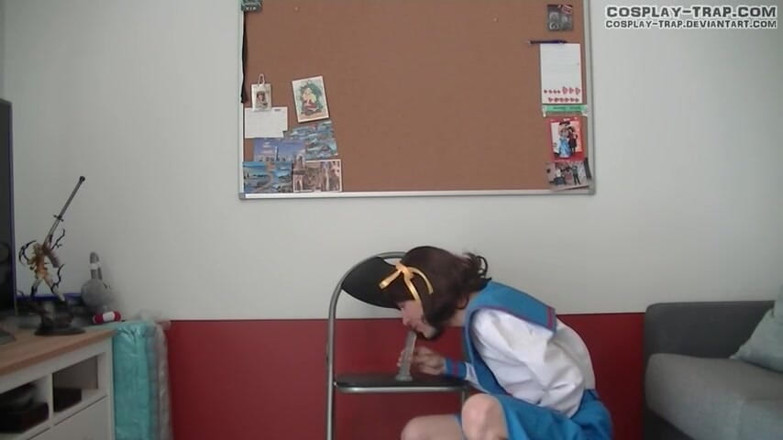 RosalinaxGirl: Cosplay crossdress haruhi di kursi kesenangan