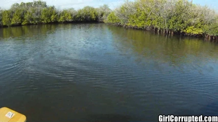 Girl Corrupted: Jasmine Tame Big Boobs Kayak Adventure Fuck Jizz Mouth!