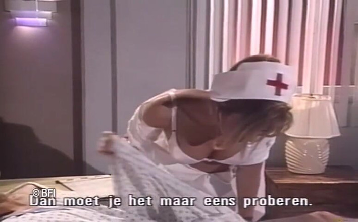 Vintage bedtime stories: junge krankenschwestern in lust.