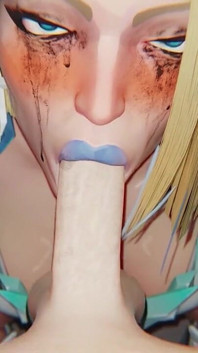 Marvel-Rivalen. Emma frost schlampige blowjob 3D-animation