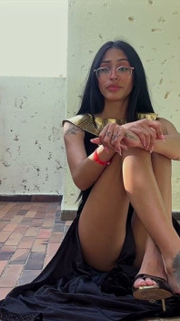 Fantezie cu robie egipteană antică a lui Giselle Amore - vedere la persoana 1 cu reținere divină așteaptă!
