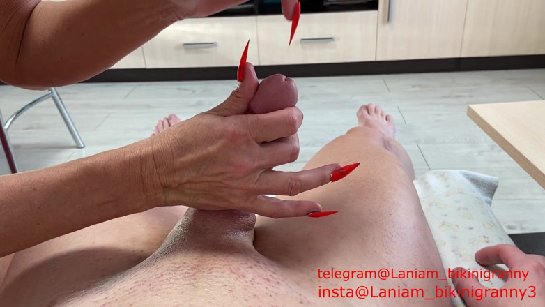 Ladyloveyoung60: Stepmom long nails urethra insertion bdsm asmr taboo
