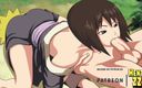 Hentai ZZZ: Shizune bate boquete em Naruto lambendo buceta hentai