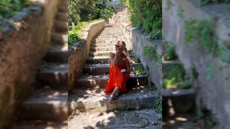 Selena701: Amatérská blondýna si užívá sex po procházce