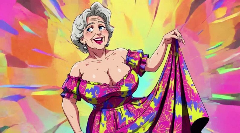 Huge Boobs: Wielki Grans tańcząca animacja