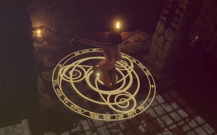 Jackhallowee: Monsterschwänze ficken gefesselt Lara Croft im Tempel