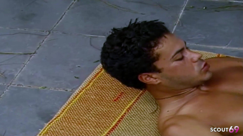 Shemale TS Collection: 金发大奶子变性人性人在户外的紧致菊花里被干