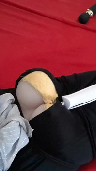 Tranny Bounded with Sex-toy Has to Cum