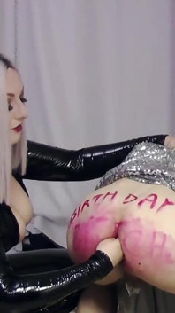 Happy Birthday, Sissy Bitch!! Hot Training of Your Cunt! Arya Grander