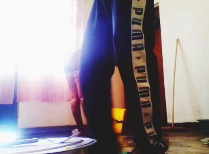 Me and my new slut: Cazzo in piedi a pecorina, oddio che dolce figa ebano