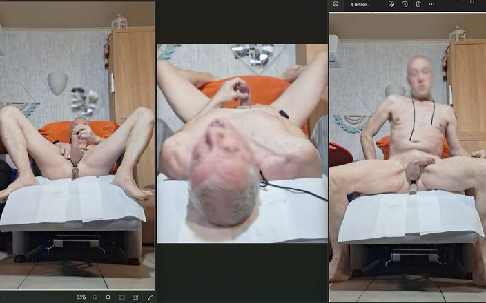 Janneman janneman: Exhibicionista abuelo webcam consolador en anal, sexo, corrida en el...