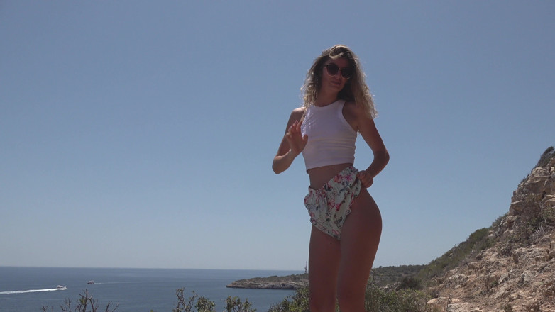 German amateur - 100% German hardcore videos: Super sexy alemã gata recebe um grande facial na praia