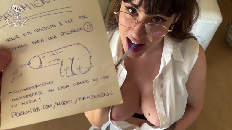 Pamsnusnu: Terapia sexual con mi psicóloga Pamsnusnu, ella me habla sucio...