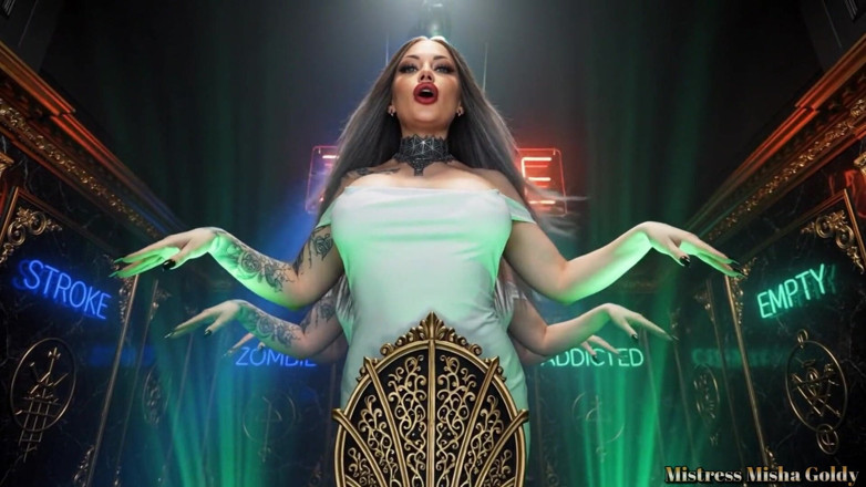 Goddess Misha Goldy: My Helpless Brainless Pleasure Zombie