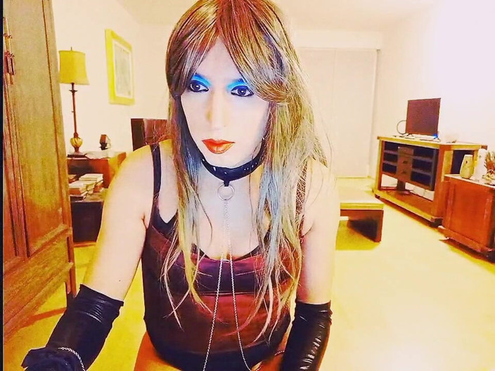 Tammy sissy slave: Tammysissy Masturbating and Cumming