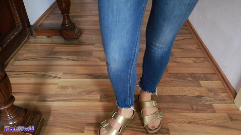 KimisWorld: Birkis Asmr - Sandals Dragging &amp; Sliding on Wooden Floor