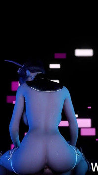 3d troia arrapata puttana asiatica che indossa lingerie è stata scopata