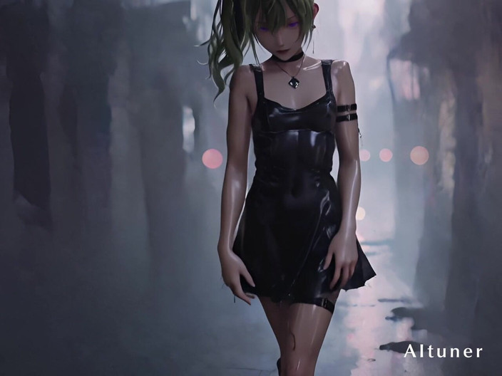 AItuner: Смарагдові двохвості, чорний чокер — візьми під контроль ніч і залишайся там до кінця.