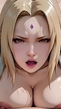 Naruto Tsunade Big-tits MILF Gangbang - DP & Bukkake Overload