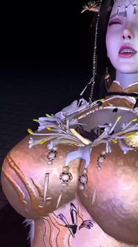 3D 性感亚洲宝贝与大黑鸡巴出轨
