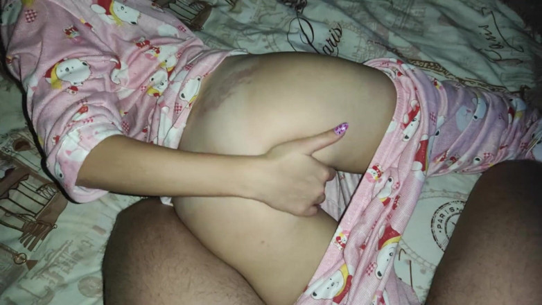 Taboo Room: Stepsister &amp; Old Stepbrother Fuck on Parents Bed! Taboo Room