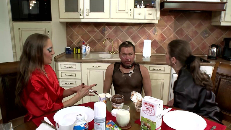 German BDSM MMV: Escrava submissa coberta de prazer bagunçado