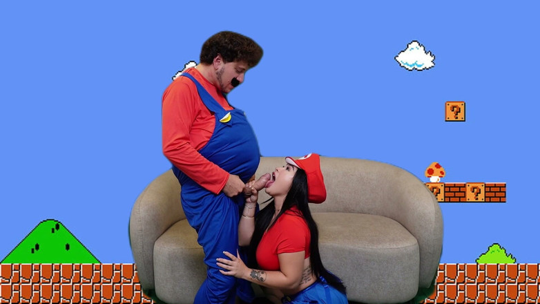 AlejandraPalacios: Super Mario Girl Gives Her Tight Pussy to Blowback so...