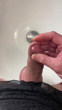 Close up Cum in Sexy Suit