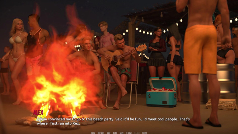3D Cartoon Porn: Dominos beach 14 Riley guarda john scopare zoe tutta la notte