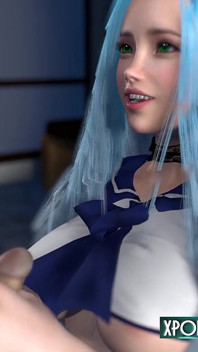 Büyük memeli Asyalı hatun elle muamele ve boşalma - 3 boyutlu hentai japon
