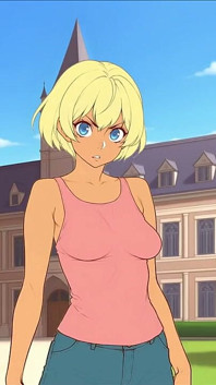 Futanari também tem coração! Jogo Futa hentai ep.5 Foda na aula!