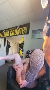 Lee Przybylowicz Hiding His Pathetic Little Sissy Clitty Behind a Water Bottle