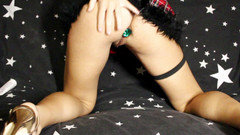 Angel_solo: バットプラグでアナルオナニー。大きなお尻のからかい