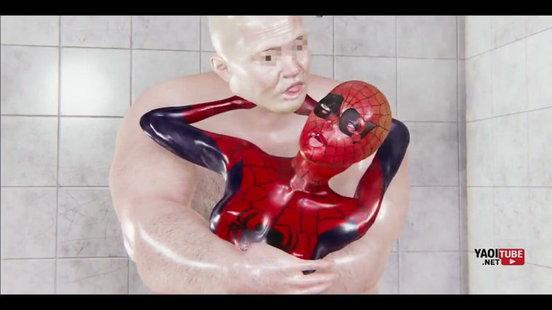 Yaoitube: Spiderman Is Fucked by a Big Man Yaoi - Asian Japanese...