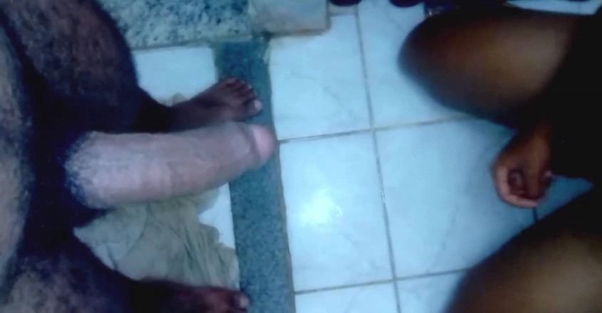 Couple 2 Black: Video 097 Pissing on Him for The First Time