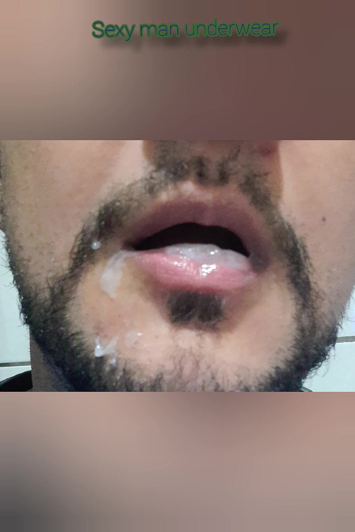 Sexy man underwear: Mâncând spermă