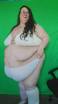 SSBBW Goddess White Panty Try on