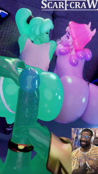Delicious Candy Slime Waifus Get Fucked in Their Tight Bald Pussy and Ass for Creampie