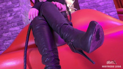 Mistress Legs: Fawning at Mistress Feet: High Heel Boots and Nylon Feet...