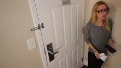 Angry Blonde White Girl Confronts Black Guy Upstairs and Gets Dicked Down Rough and Hard