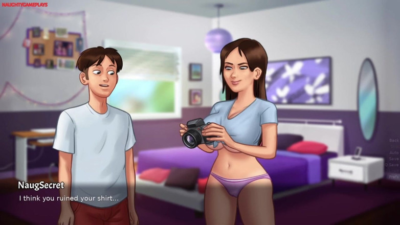 Naughty gameplays: Summertime Saga by darkcookie - sexy peituda menina striptease &amp;big ass play,...