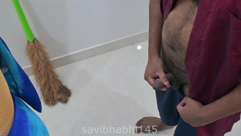 savithabhabhi: Asian Maid Jerking Owner Dick